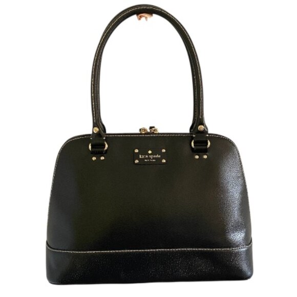Kate Spade Wellesley Rachelle Black Structured Satchel - Picture 1 of 13
